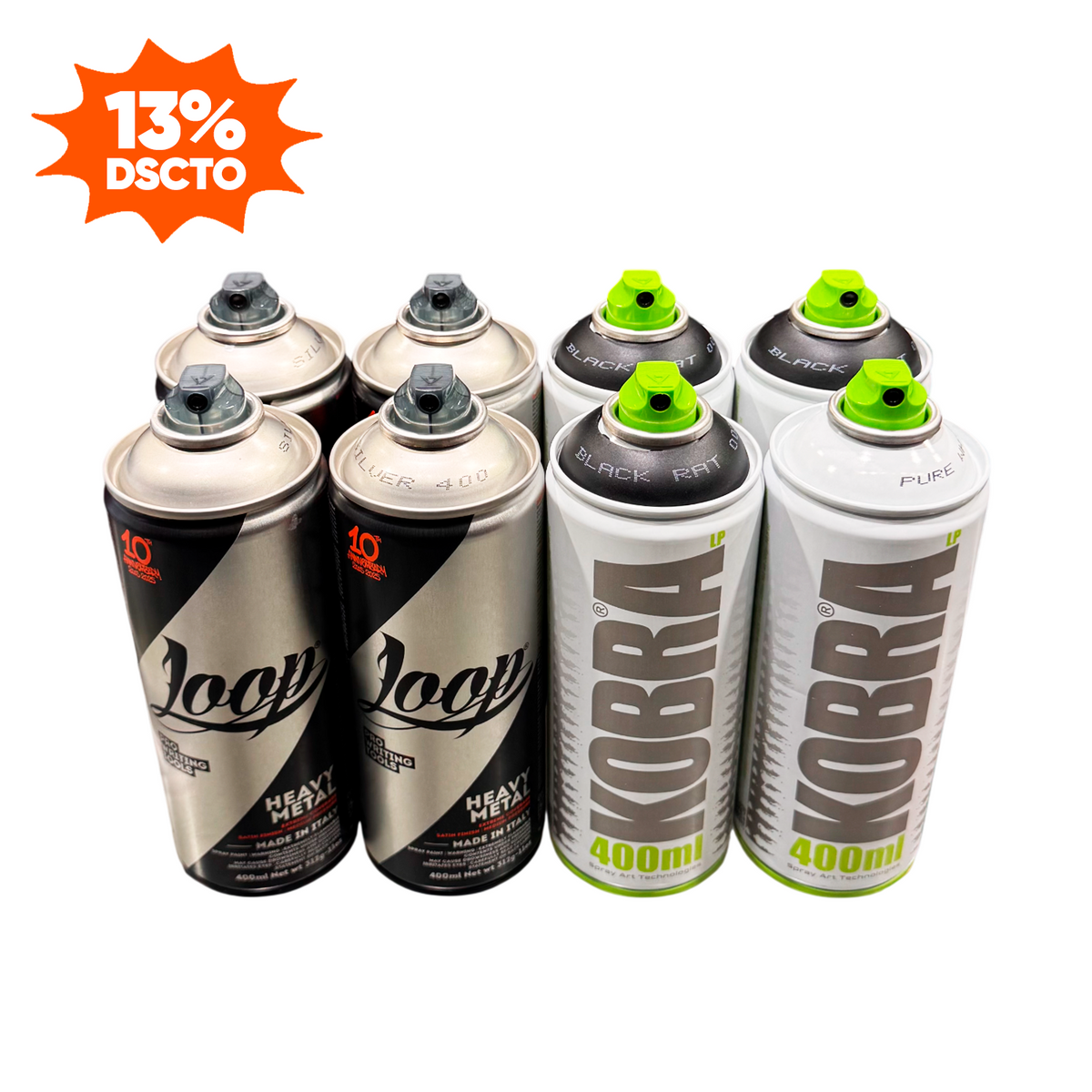 PACK 8 AEROSOLES