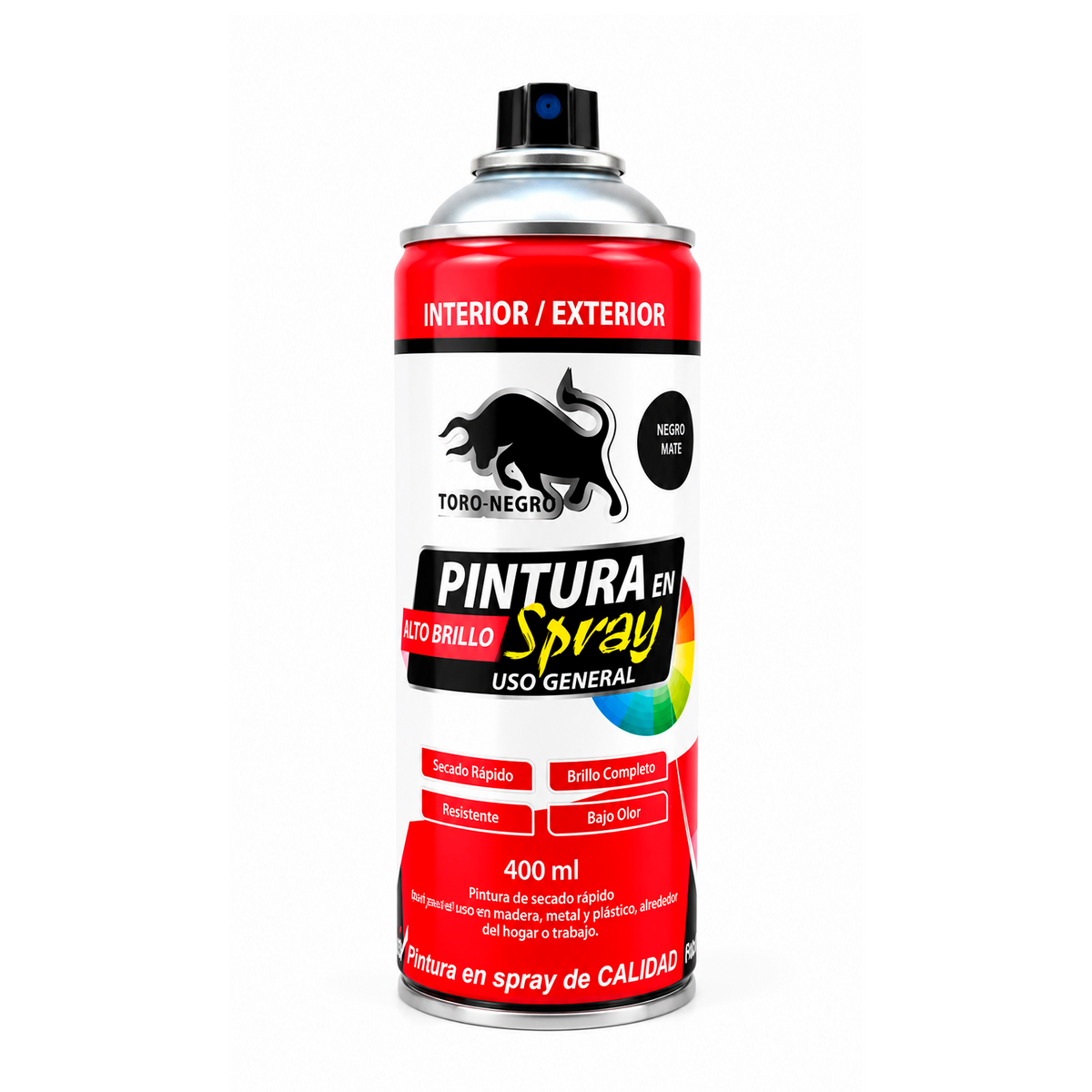 TORO 400ML - NEGRO MATE